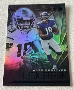 lot 195 image: Justin Jefferson RC 2020 Illusions #22 Rookie Minnesota Vikings Football Card