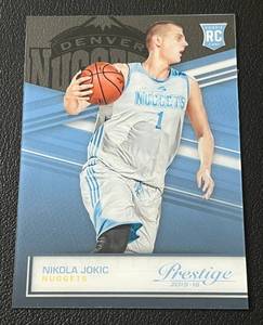lot 225 image: Nikola Jokic Acetate RC 2015-16 Prestige #16 Rookie Basketball Card