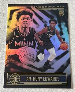 lot 237 image: Anthony Edwards Foil RC 2020-21 Illusions #152 Rookie Minnesota Timberwolves Basketball Card