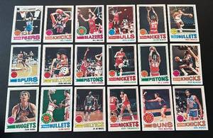 lot 242 image: 1977-78 Topps Basketball 18 Vintage Card Lot With HOFs and Stars