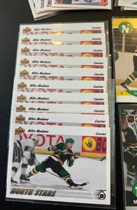 lot 263 image: Mike Modano 24 Card Lot Minnesota North Star Hockey