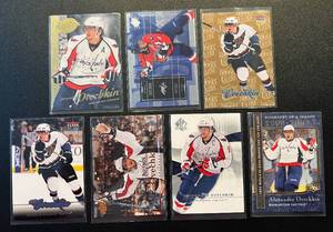 lot 273 image: Alexander Ovechkin 7 Card Hockey Lot