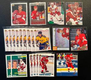 lot 277 image: Nicklas Lindstrom 23 Card Hockey Lot
