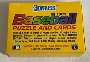 lot 289 image: 1989 Donruss Baseball Traded Edition Complete Set - New Sealed Baseball Cards