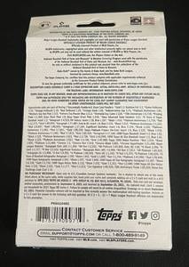 lot 291 image: 2021 Topps Baseball Series 2 Hanger Box - New and Sealed 67 Baseball Cards
