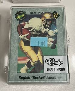 lot 296 image: 10 Sets of - 1991 Classic Football Draft Picks Set Premiere Classic Edition Factory Sealed Cards