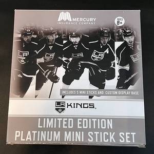 lot 317 image: Los Angeles Kings Limited Edition Platinum Mini Stick Set New in Box NHL Hockey
