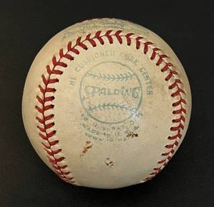 lot 320 image: 1976 Official MLB American League Lee MacPhail Baseball Vintage
