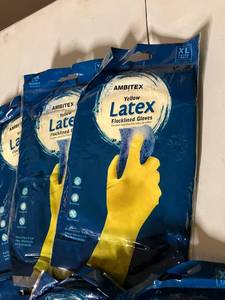 Flocklined Latex Gloves