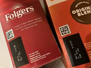 Folgers and Dunkin K-Cups