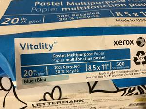 Pastel Blue and Yellow Copy Paper