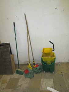 lot 7 image: Mop Bucket & Mops