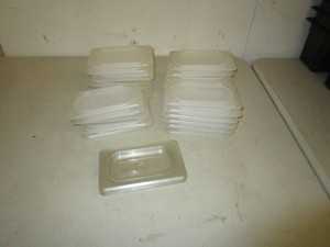 lot 23 image: (28) Misc. 19 Food Pan Covers