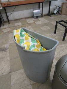 lot 34 image: Garbage Cans & Brooms