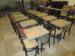 lot 51 image: (10) 20x24 Tables & 20 Chairs