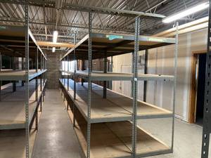 Industrial Tear Drop Shelves 32 x 69 x 8 and 6- 10 Sections