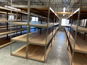 Industrial Tear Drop Shelves 32 x 69 x 8 - 12 Sections