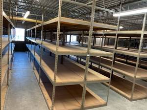 Industrial Tear Drop Shelves 32 x 69 x 6 and 8 - 12 Sections