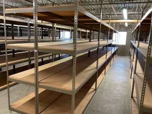Industrial Tear Drop Shelves 32 x 69 x 8 - 12 Sections