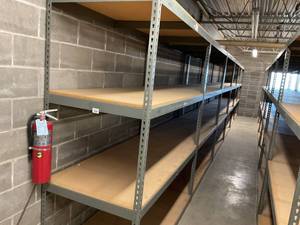 Industrial Tear Drop Shelves 32 x 69 x 6 - 6 Sections