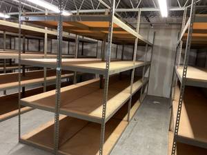 Industrial Tear Drop Shelves 32 x 69 x 8 - 6 Sections