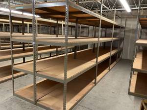 Industrial Tear Drop Shelves 32 x 69 x 8 - 8 Sections