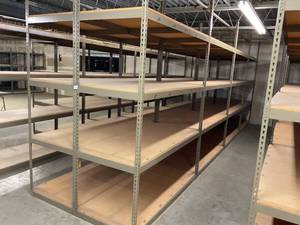 Industrial Tear Drop Shelves 32 x 69 x 8 - 8 Sections