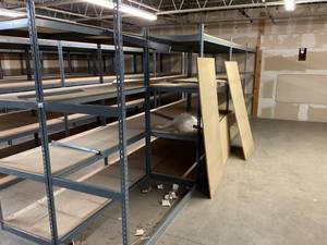 Industrial Tear Drop Shelves 30 x 69 x 6 - 8 Sections