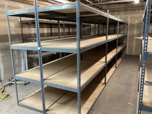 Industrial Tear Drop Shelves 32 x 69 x 8 - 8 Sections
