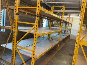 Heavy Duty Industrial Shelves 30 x 9 wide x 8-9 tall- 6 Sections