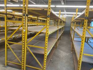 Heavy Duty Industrial Shelves&nbsp30 x 9 wide x 8-9 tall- 8 Sections
