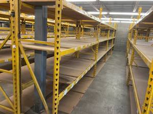 Heavy Duty Industrial Shelves 30 x 9 wide x 8-9 tall- 8 Sections