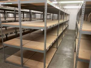 Industrial Tear Drop Shelves 30 x 69 x 8 - 10 Sections