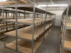 Industrial Tear Drop Shelves 30 x 69 x 8 - 10 Sections