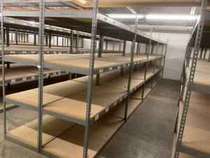 Industrial Tear Drop Shelves 30 x 69 x 8 - 10 Sections