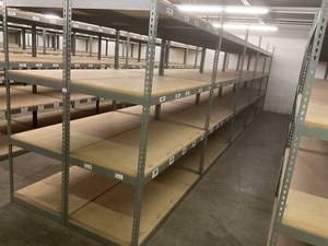 Industrial Tear Drop Shelves 30 x 69 x 8 - 10 Sections