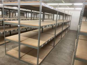 Industrial Tear Drop Shelves 30 x 69 x 8 - 10 Sections
