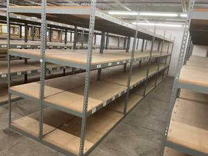 Industrial Tear Drop Shelves 30 x 69 x 8 - 10 Sections