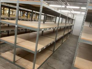 Industrial Tear Drop Shelves 30 x 69 x 8 - 10 Sections