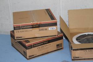 lot 9 image: Phase Technology  PhaseTech CS-6R Micro Professional Series In-Ceiling 6.5 Audio Speakers - Lot of 4 - New in Box
