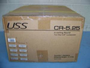 lot 40 image: New in Box - Lot of Speakers - 4 PAIRS - USS CR-5.25 Round In-Wall  Ceiling Speakers