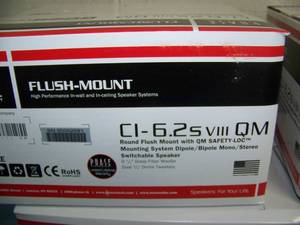 lot 38 image: Phase Technology  PhaseTech CI-6.2SVIII QM Custom Install Series Surround Sound Home Theater Round Flush-Mount Audio Speakers - Lot of 4