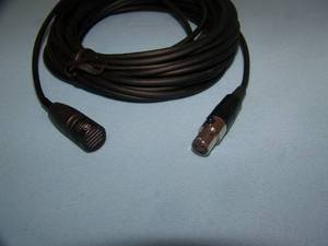 lot 87 image: Electro-Voice EV Pro Audio Handheld Wired Microphone with XLR Connector and Wired lapel Microphone