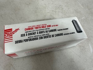 lot 169 image: New Milwaukee Carbide Tooth Hole Saw 34