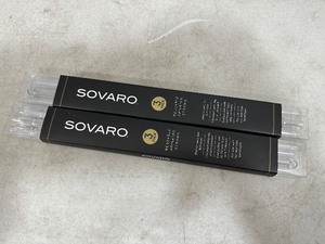 lot 201 image: 2 New Sets of Sovaro Reusable Straws with Cleaning Brushes