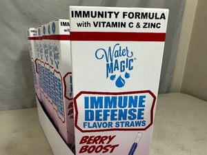 lot 239 image: 8 Boxes of Water Magic Immune Defense Flavor Straws - Berry Boost Flavor