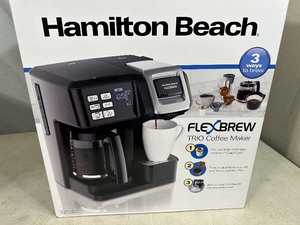 lot 8 image: Brand New Hamilton Beach Flex Brew K-Cup  Mug  12 Cup Coffee Maker