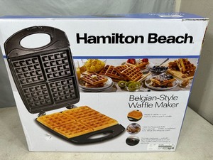 lot 10 image: Brand New Hamilton Beach Waffle Maker