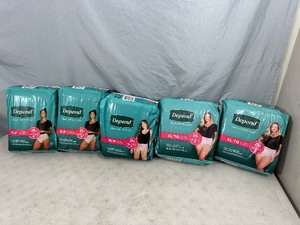 lot 47 image: 86 New Depend Adult Underwear - Assorted Sizes