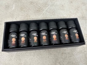 lot 69 image: New Vybe Source 7 Piece Essential Oil Chakra Set